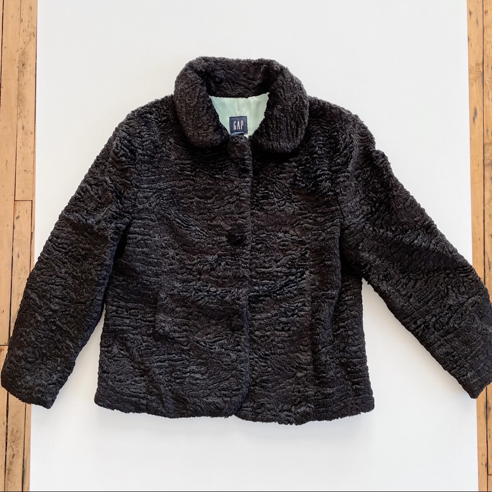 Faux Fur Black Gap Jacket